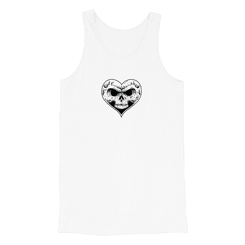 Heartskull Ribbed Tank Top